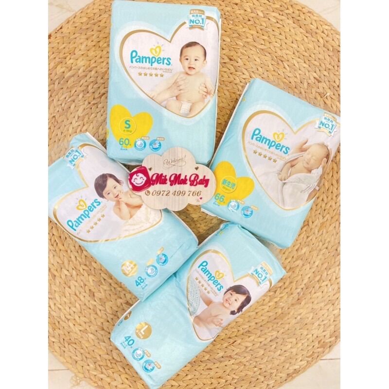 Tã/bỉm quần dán pamper nhật bản đủ size nb66, s64,m52-48; l42-38, quần xl 36