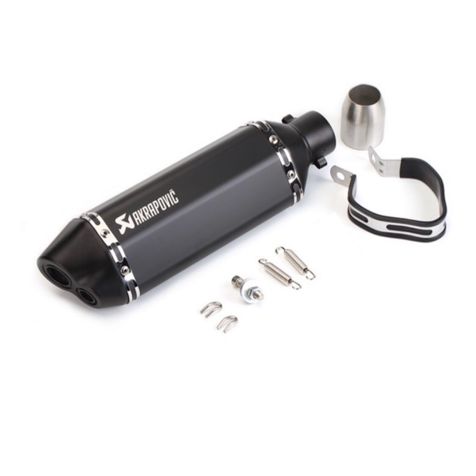 Pô thể thao Akrapovic 2 nòng Full đen