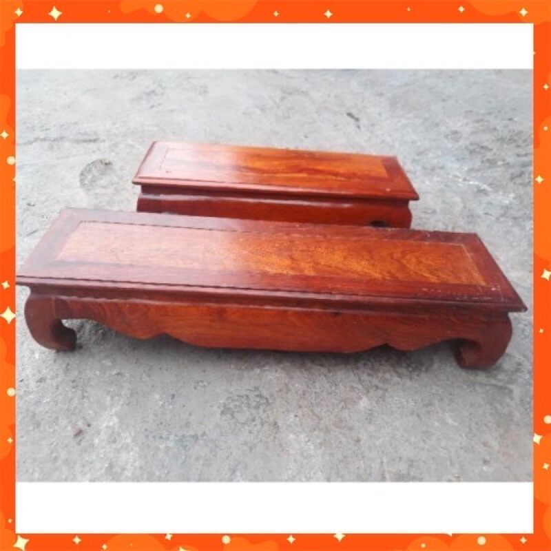 Đế kê khung ảnh thờ dáng chữ nhật gỗ hương sơn PU chống mối mọt