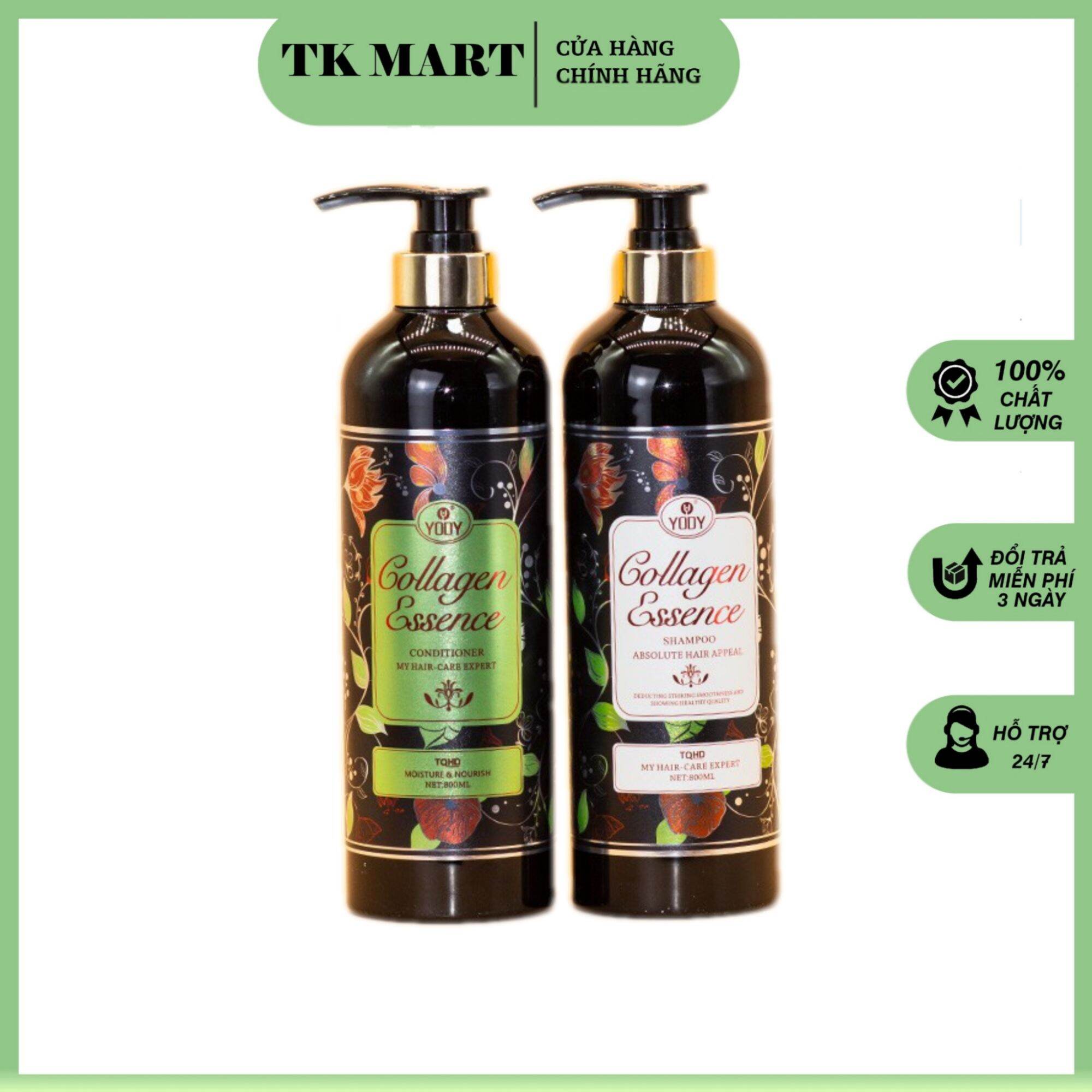 Dầu gội xả yody collagen essence - italy 800ml