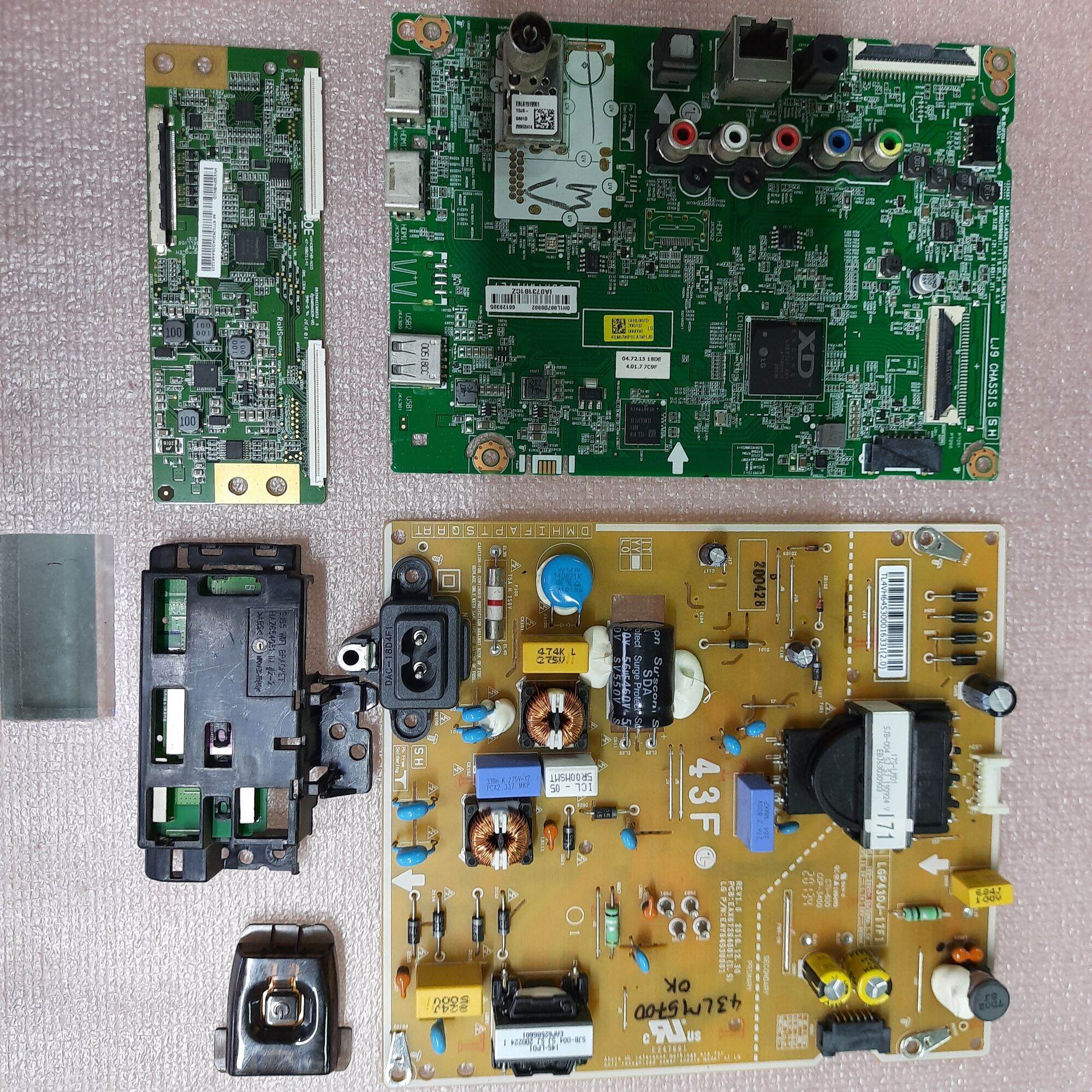 Bo mạch tv lg 43lm5700,bo xử lý,khiển,nguồn,tcon,wifi,mắt nhận