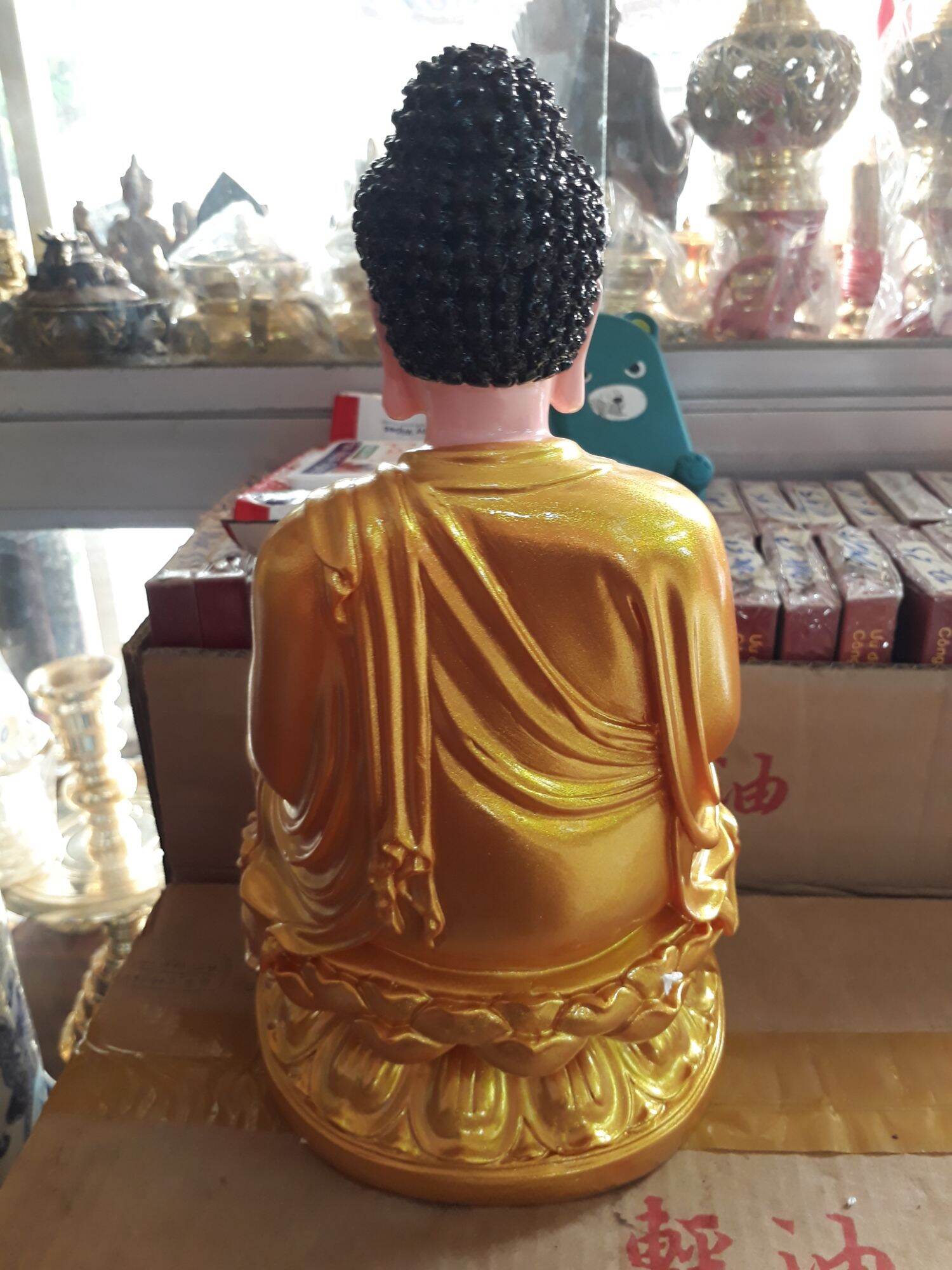 Tượng  phật  dược  sư  3 tấc  chất liệu polyme