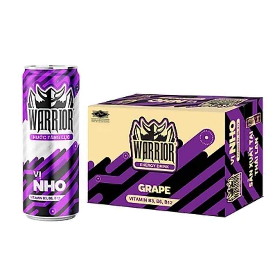 Nước Tăng Lực Warrior vị nho 325ml thùng 24