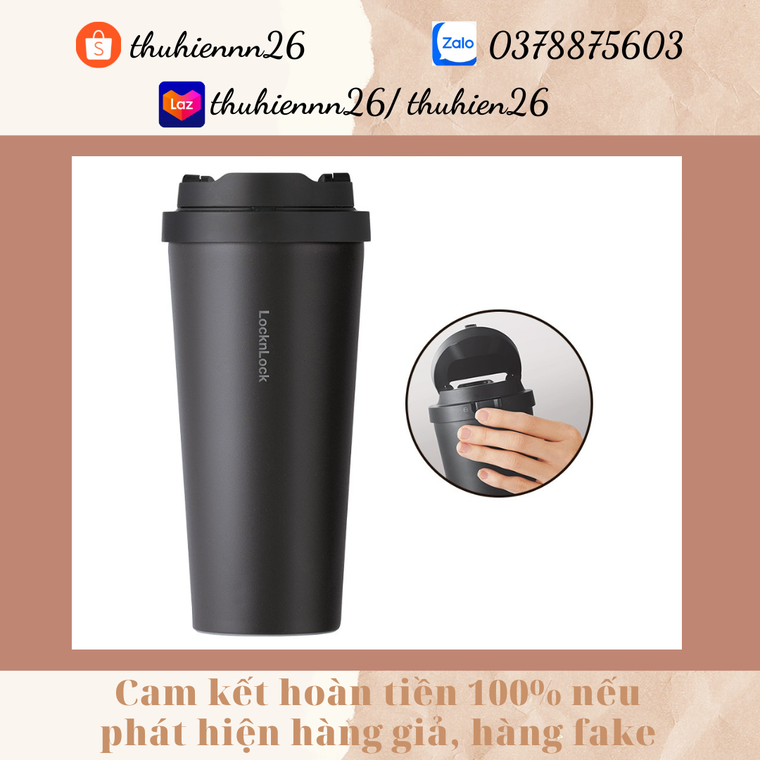 Ly nhựa 2 lớp Lock&Lock kèm ống hút 750ml