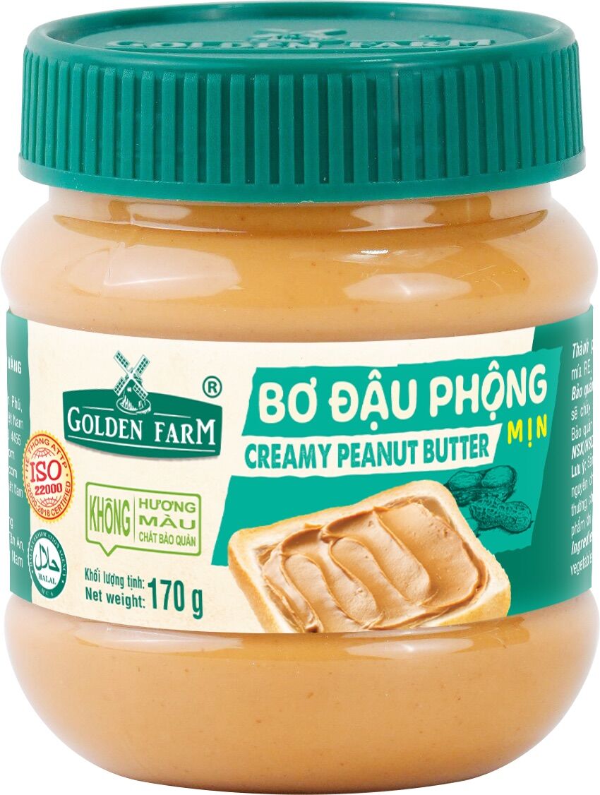 BƠ ĐẬU PHỘNG MỊN GOLDEN FARM 340GR