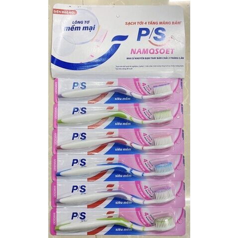 Combo 3 cây Bàn chải đánh răng P/S cao cấp lông mềm