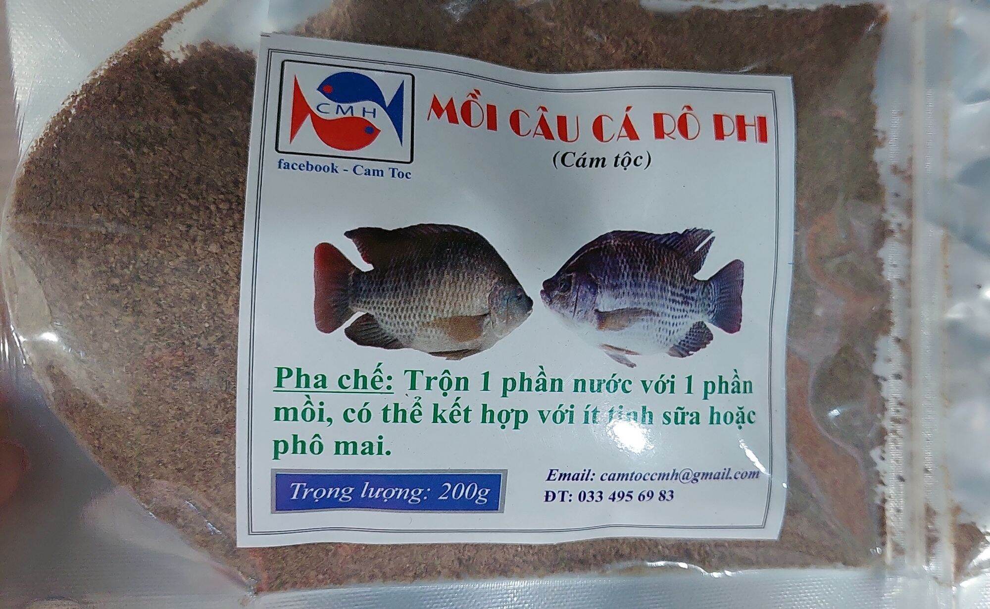 Mồi câu cám tộc rô phi bọc 200gr