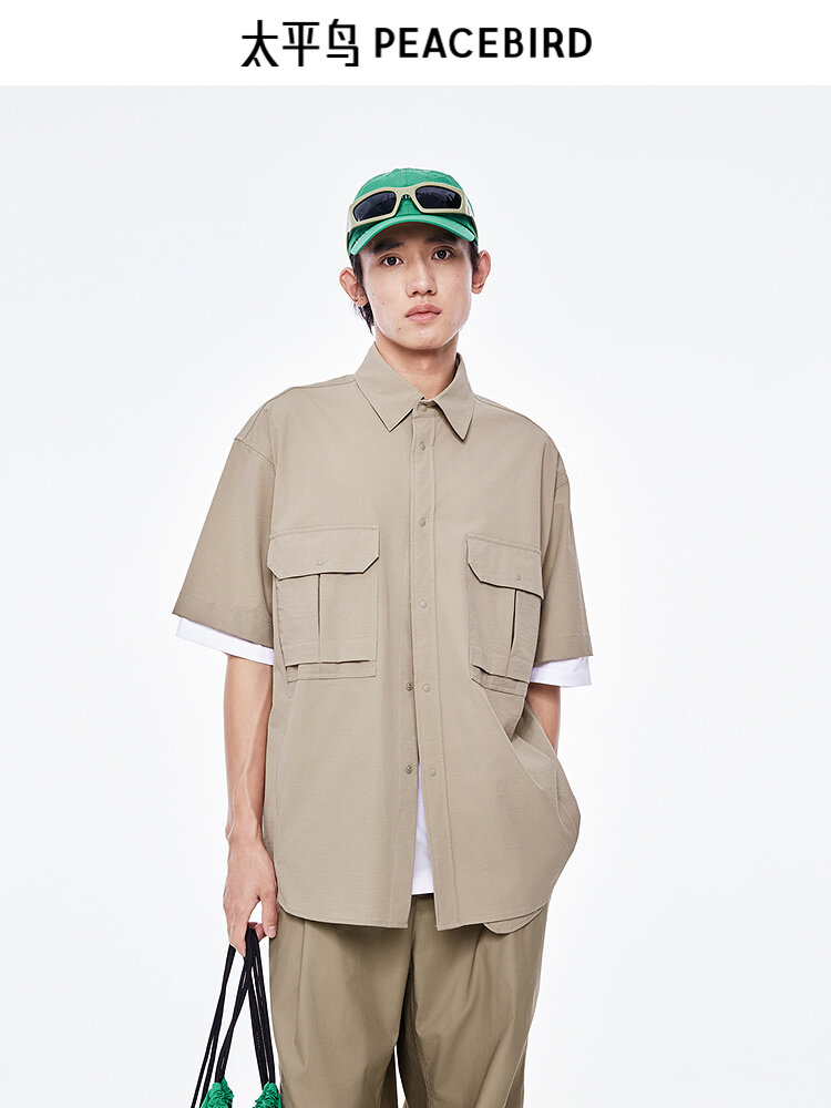 [PEACEBIRD | Summer Textured Double Pocket Workwear Casual Shirt,PEACEBIRD | Summer Textured Double Pocket Workwear Casual Shirt,] - Thương hiệu PEACEBIRD Giá 1,388,000 Đồng*Miễn phí vận chuyển