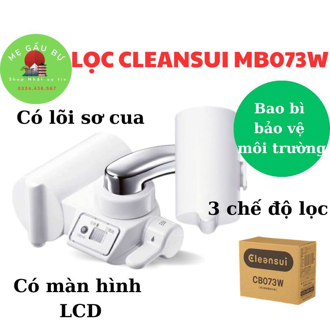 [tặng 1 lõi lọc thay thế] MÁY LỌC NƯỚC UỐNG TRỰC TIẾP TẠI VÒI CLEANSUI CB 073 MADE IN JAPAN