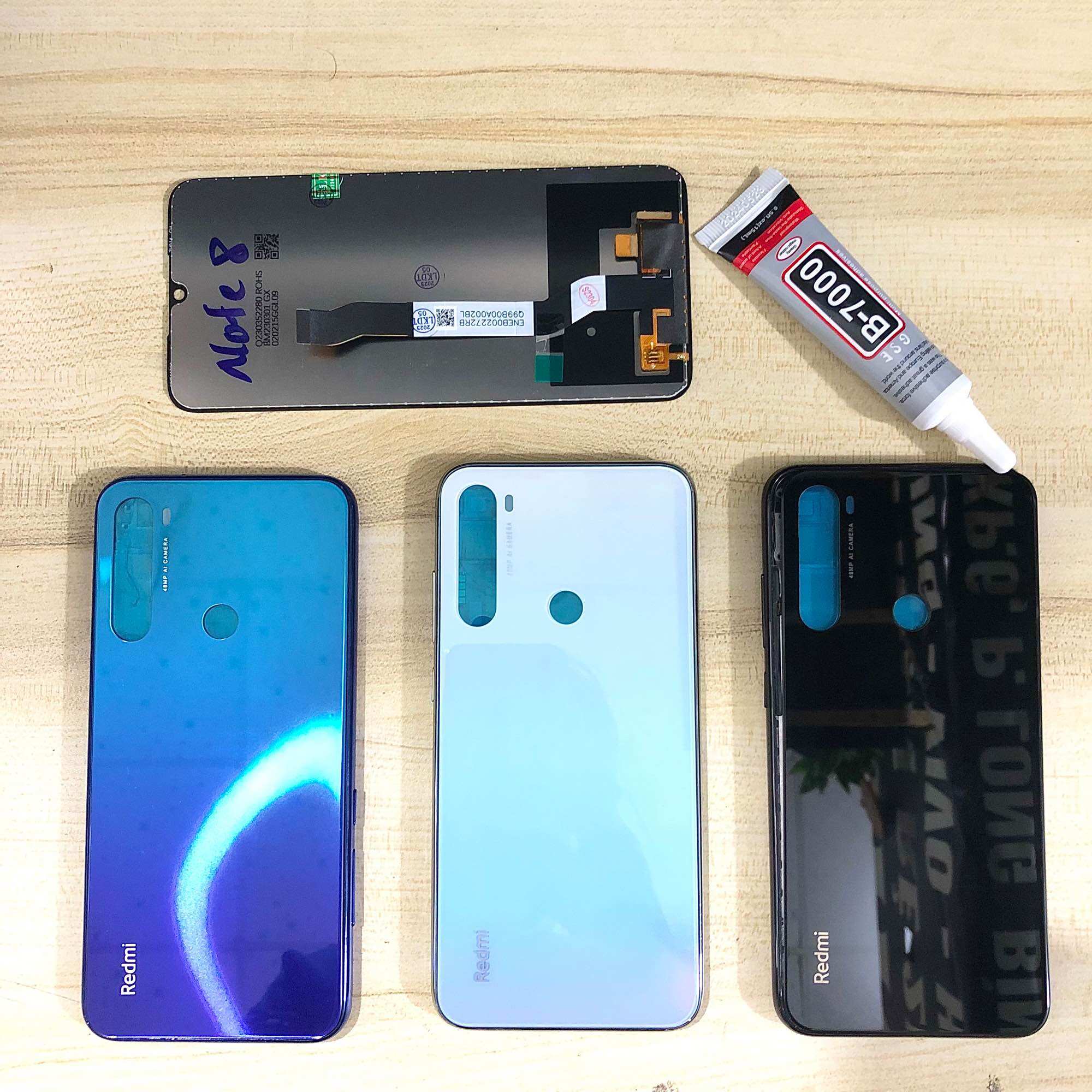 Combo Bộ Vỏ + Màn Hình Xiaomi Redmi Note 8 Zin Hàng Cao Cấp Tặng 1 Tuýp Keo