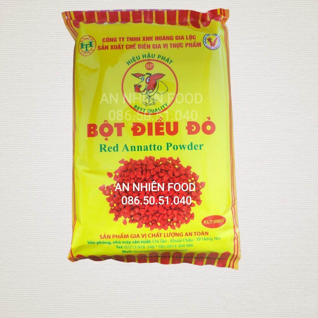 Bột Điều Đỏ Red Annatto Powder Gói 500Gram