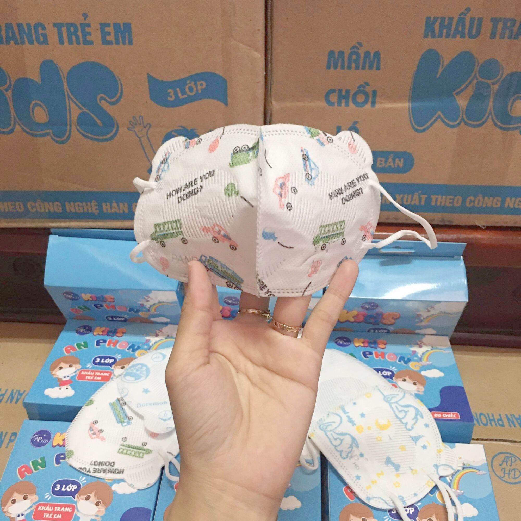 COMBO 100CÁI KHẨU TRANG MẦM CHỒI LÁ CHO BÉ