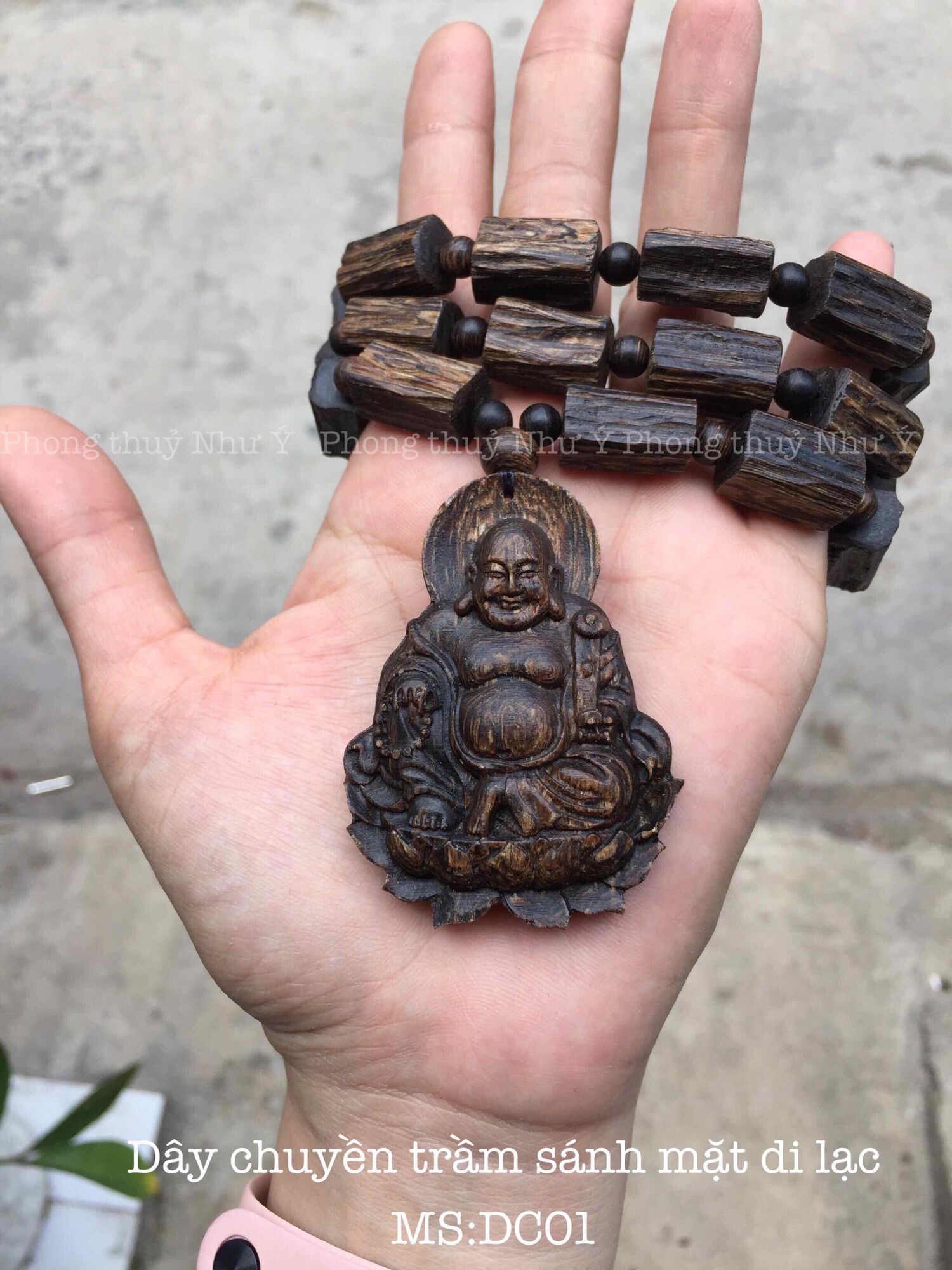 Mặt di lặc trầm sánh chìm cao cấp.