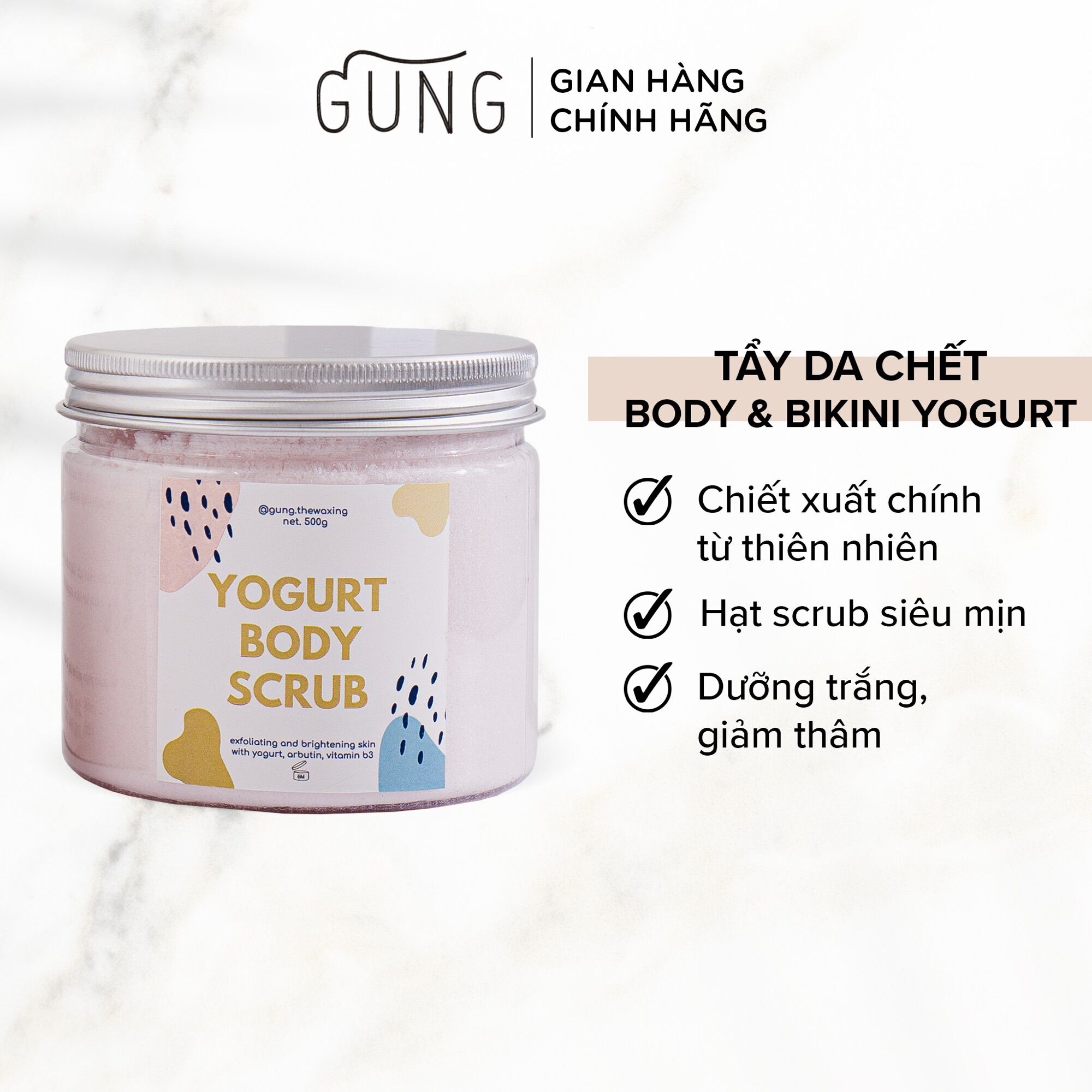 Tẩy da chết body & bikini yogurt scrub - chính hãng