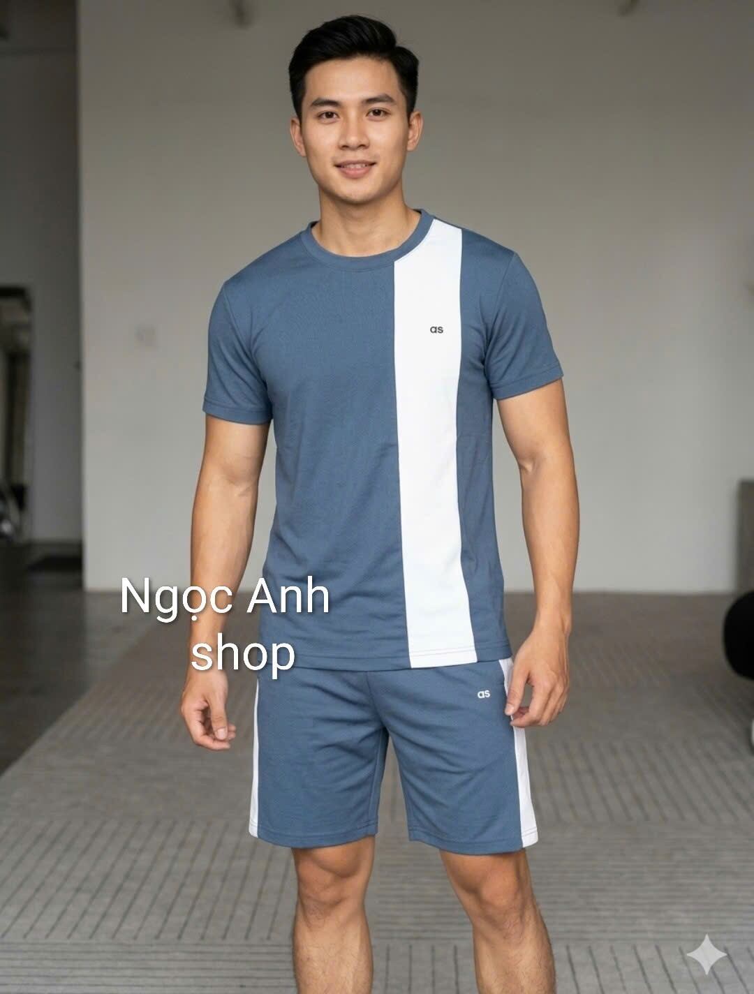 Bộ short nam túi khóa kéo thun su lạnh kim cương