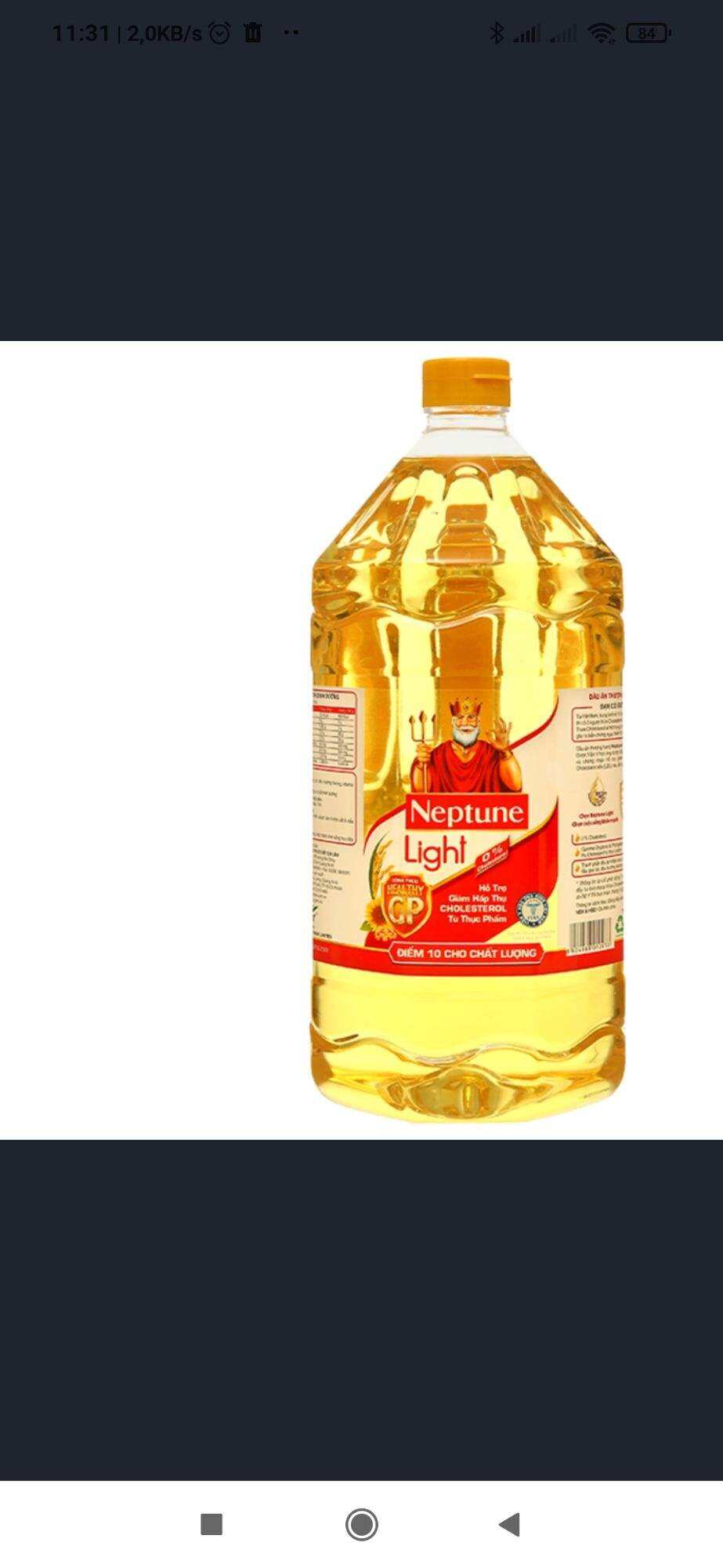 Dầu ăn Neptune light 2 lít