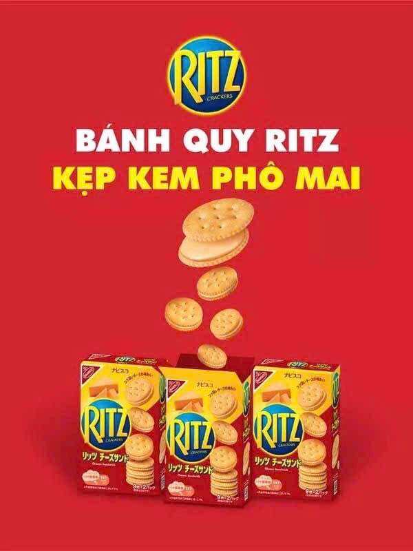 Bánh Quy Ritz 🌶️ Kẹp Kem Phô Mai 🥯🍉Combo 🌶️ (3 Hộp * 106 Gram)