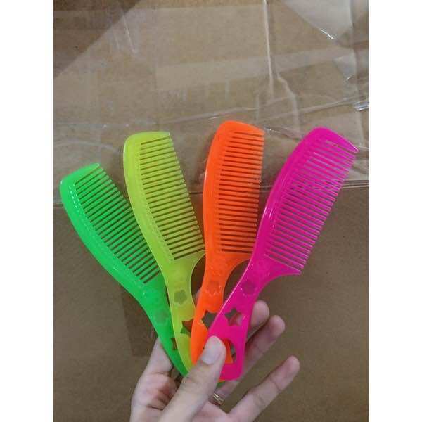Lốc 10 Cây Lược Cán Ngôi Sao Lớn (dài 19cm)