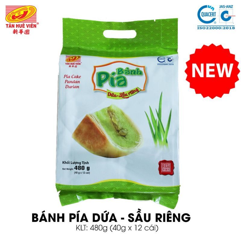 Bánh pía chay dứa sầu riêng Tân Huê Viên