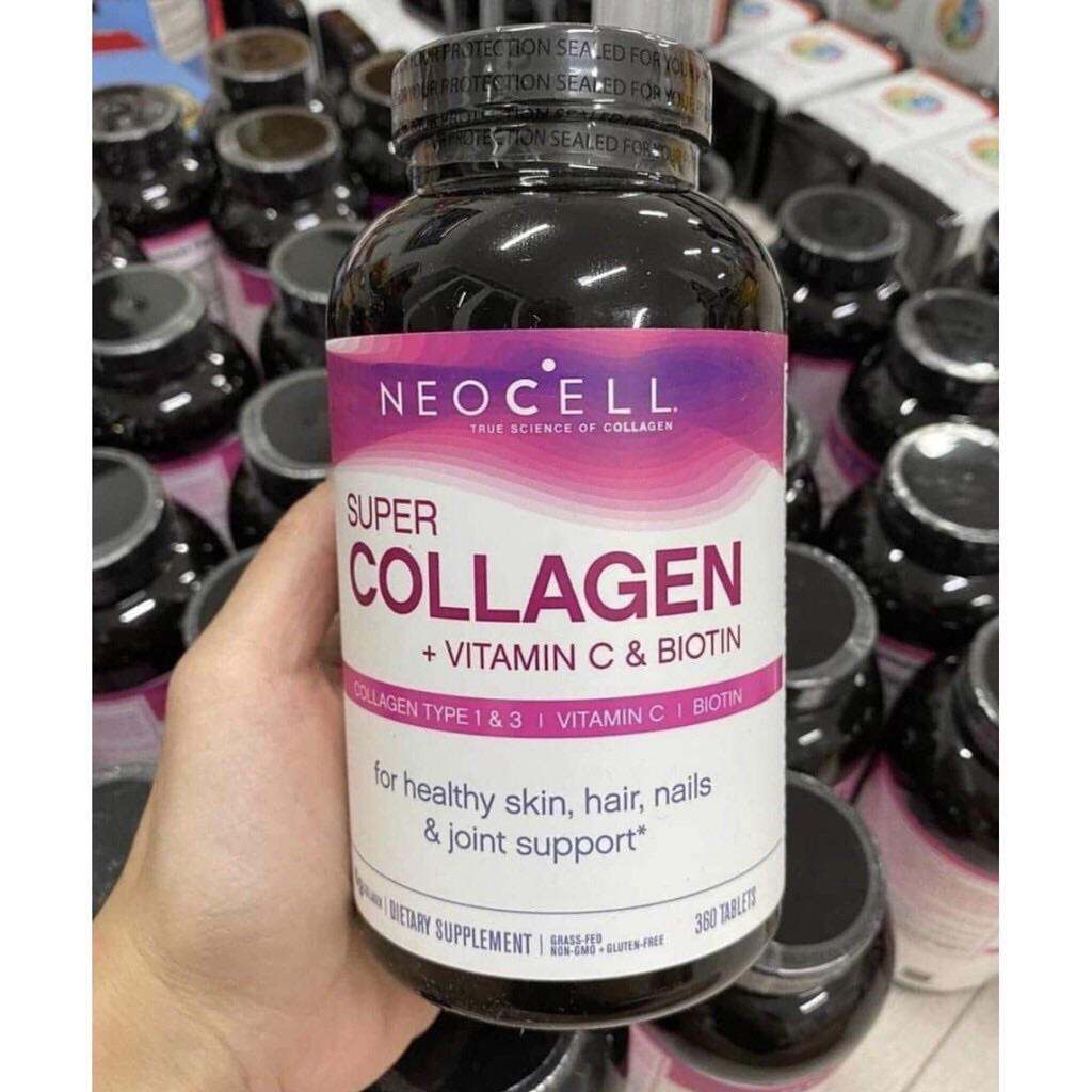 Viên uống Collagen Neocell Super Collagen +C + Biotin 360 viên làm đẹp da