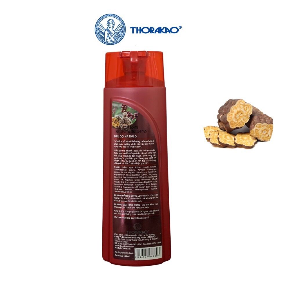Dầu gội Hà Thủ Ô Thorakao 400ml