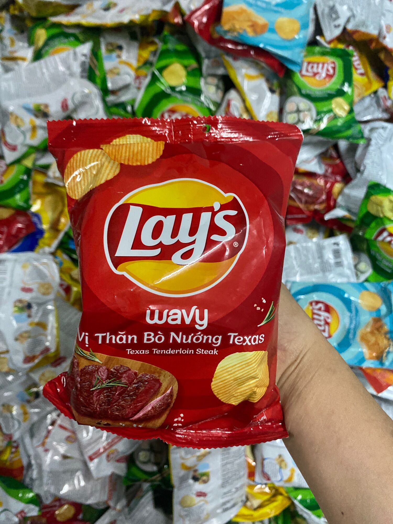 Combo 10 gói Snack Lays mix vị, hàng lỗi xẹp