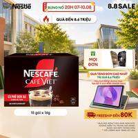 [FREESHIP TOÀN QUỐC] Hộp Cà phê đen hòa tan NESCAFÉ CAFÉ VIỆT (16g x 15 gói)
