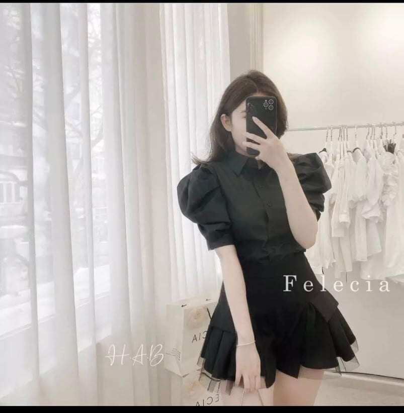 CHÂN VÁY PHỐI REN XLL1