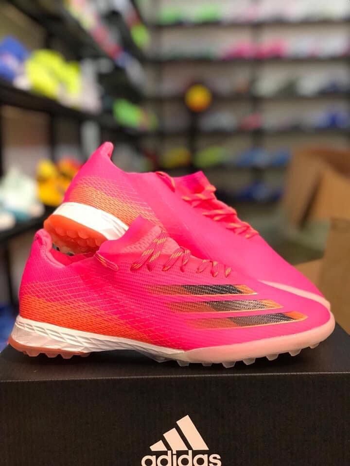 Giày bóng đá Sân cỏ nhân tạo Adidas X20 Ghosted TF, hồng đậm.