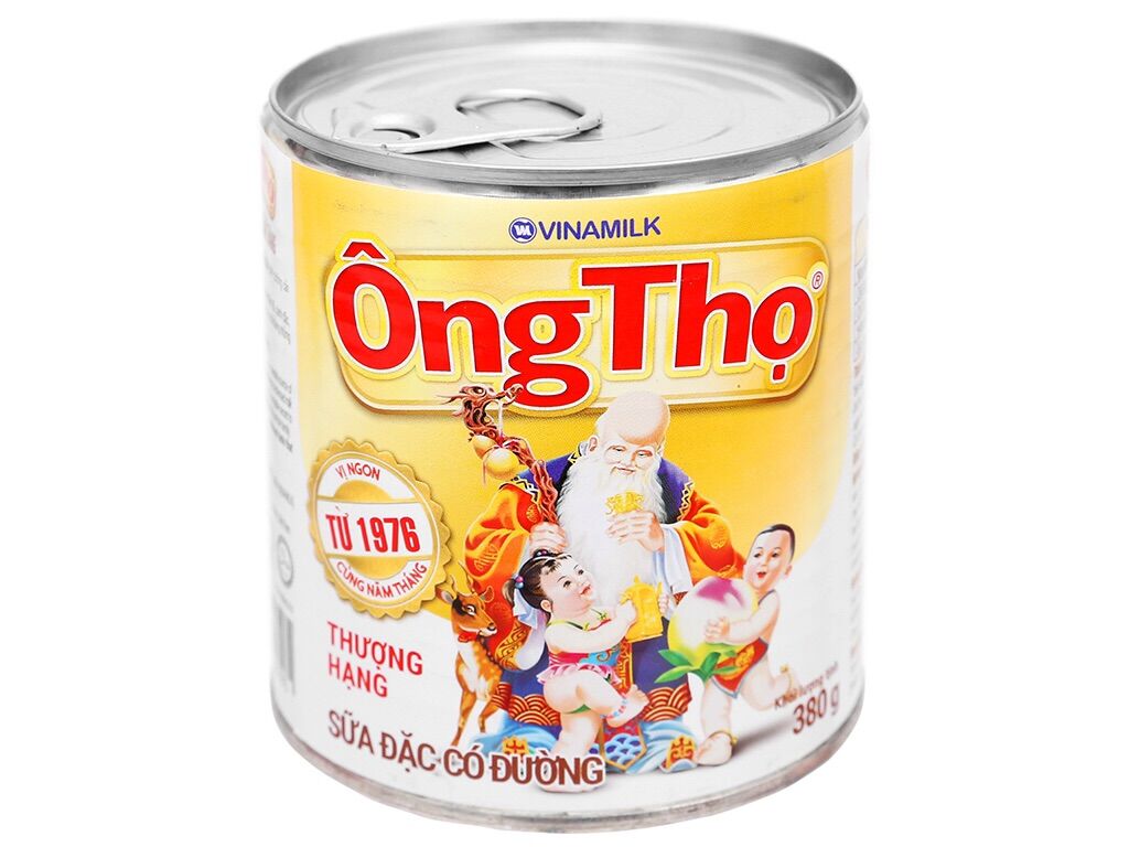 Sữa đặc ông thọ trắng nắp giật 380g