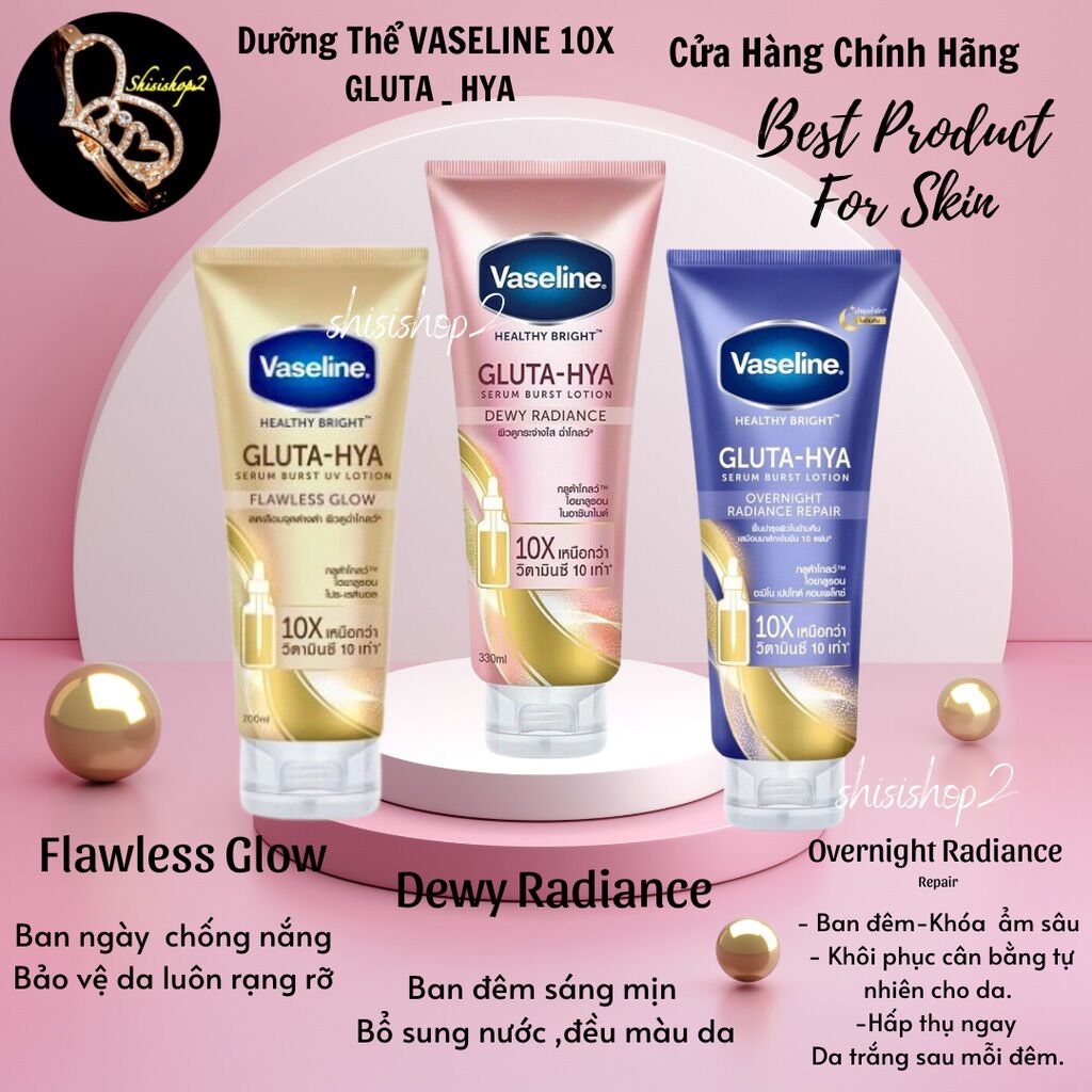 Dưỡng thể trắng da vaseline Thái Lan 300ml (chính hãng)