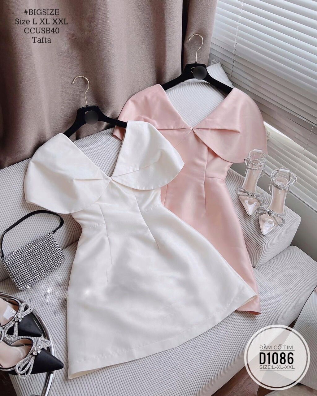 Bigsize 60- 90kg ĐẦM CỔ TIM