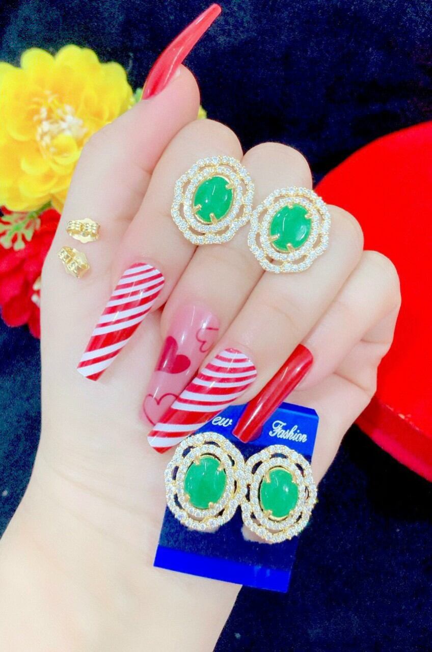 Bông tai mạ vàng cao cấp
