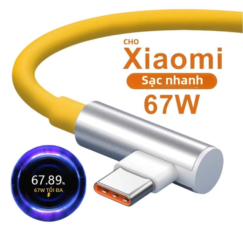  Cáp Sạc Nhanh 67W USB A Sang Type C Cho Xiaomi 14 13 12 11 Pro Ultra Lite Sạc Nhanh Phụ Kiện Điện Thoại Cho Redmi Note 12 