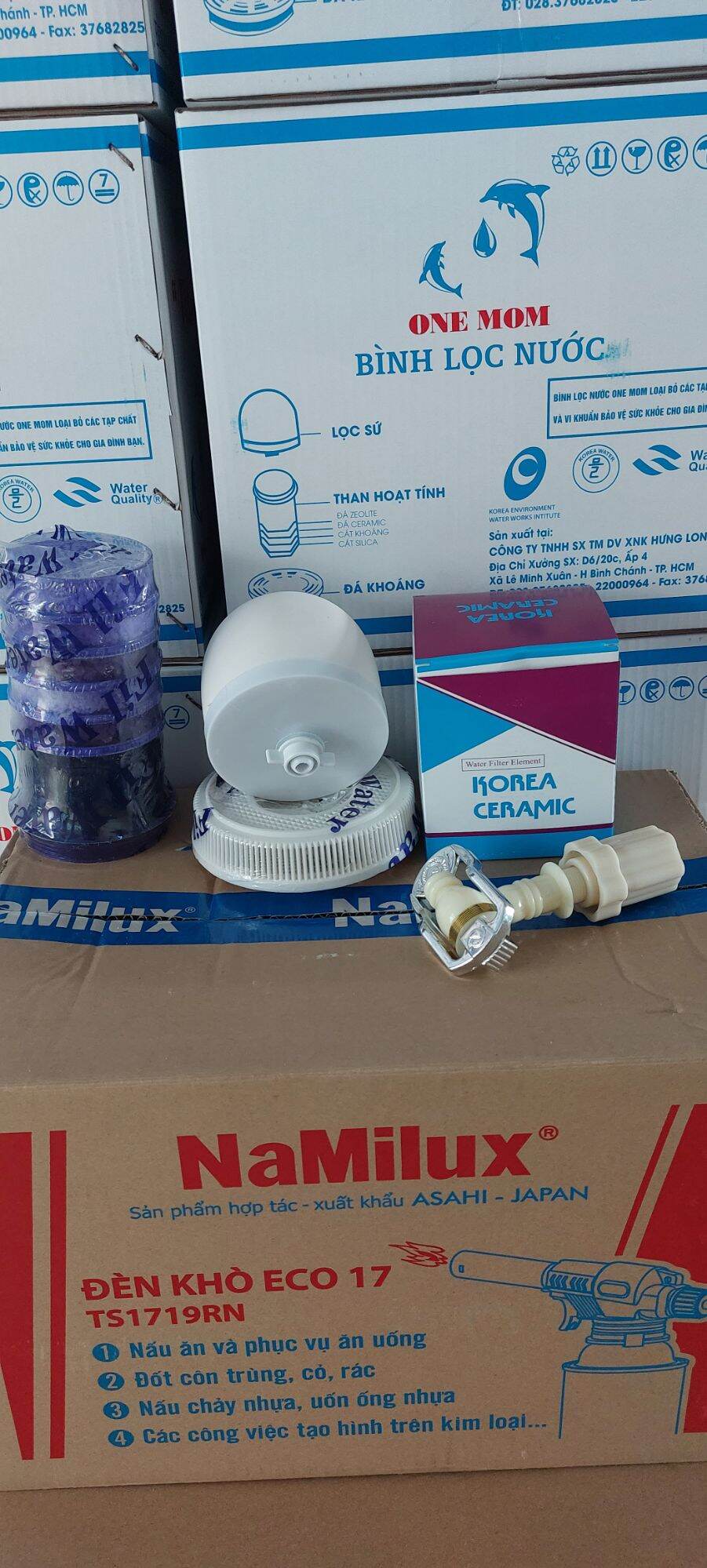 Bình lọc nước gia đình tốt màu tím đẹp