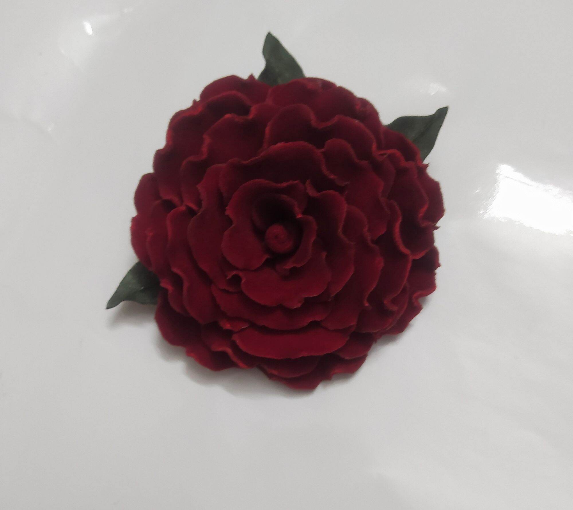 Hoa hồng nhung cài áo hoa cài áo Canto handmade