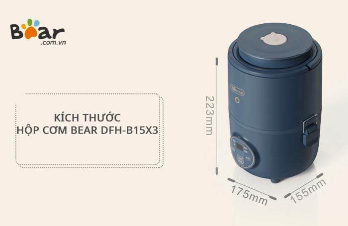 Hộp cơm điện Bear 3 tầng DFH-B15