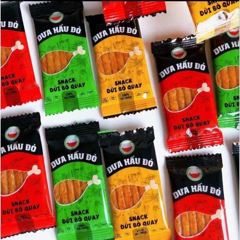 Bịch 60goi snack đùi bò quay hiệu dưa hấu đỏ