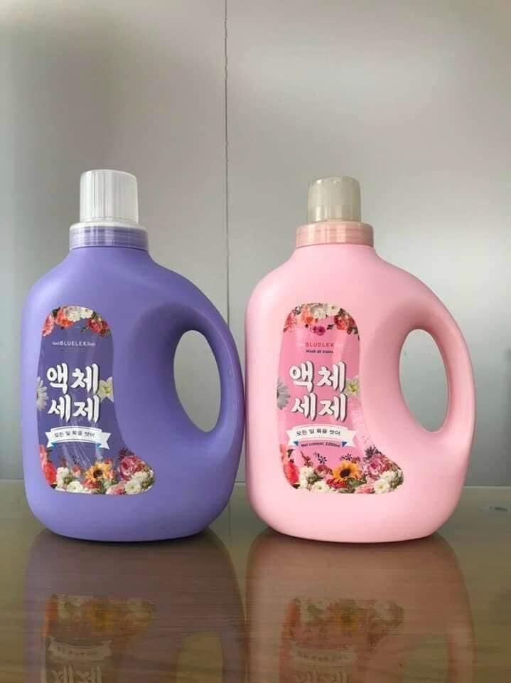 Nước giặt Blue Hàn Quốc thùng 4 can 2L thơm như nước hoa