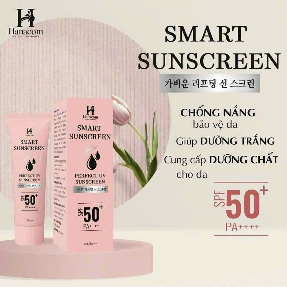 Kem chống nắng hanacom chống nắng dưỡng da nâng tone