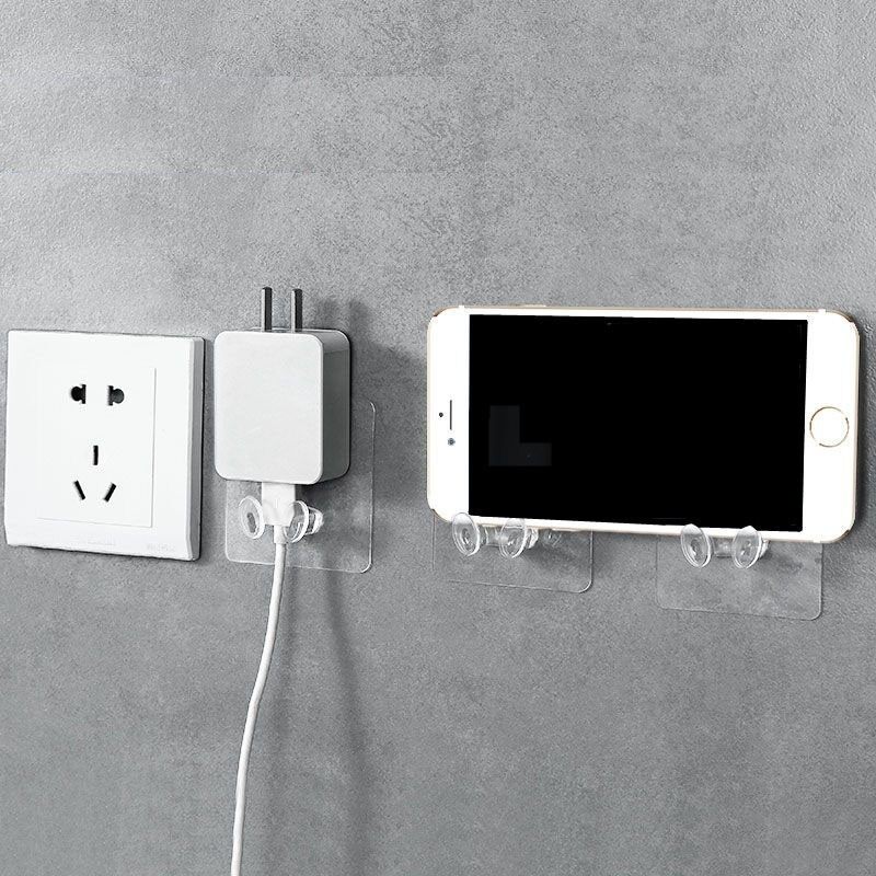 Móc dán tường treo phích cấm điện trong suốt