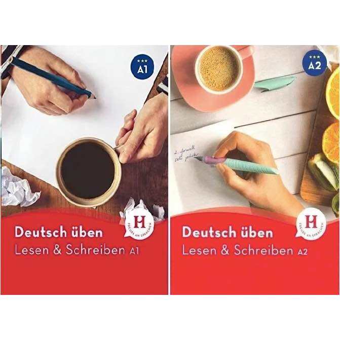 Combo 2Q Lesen & schreiben A1 và A2 - Gi.áo.Tr.ình luyện đọc viết tiếng Đức