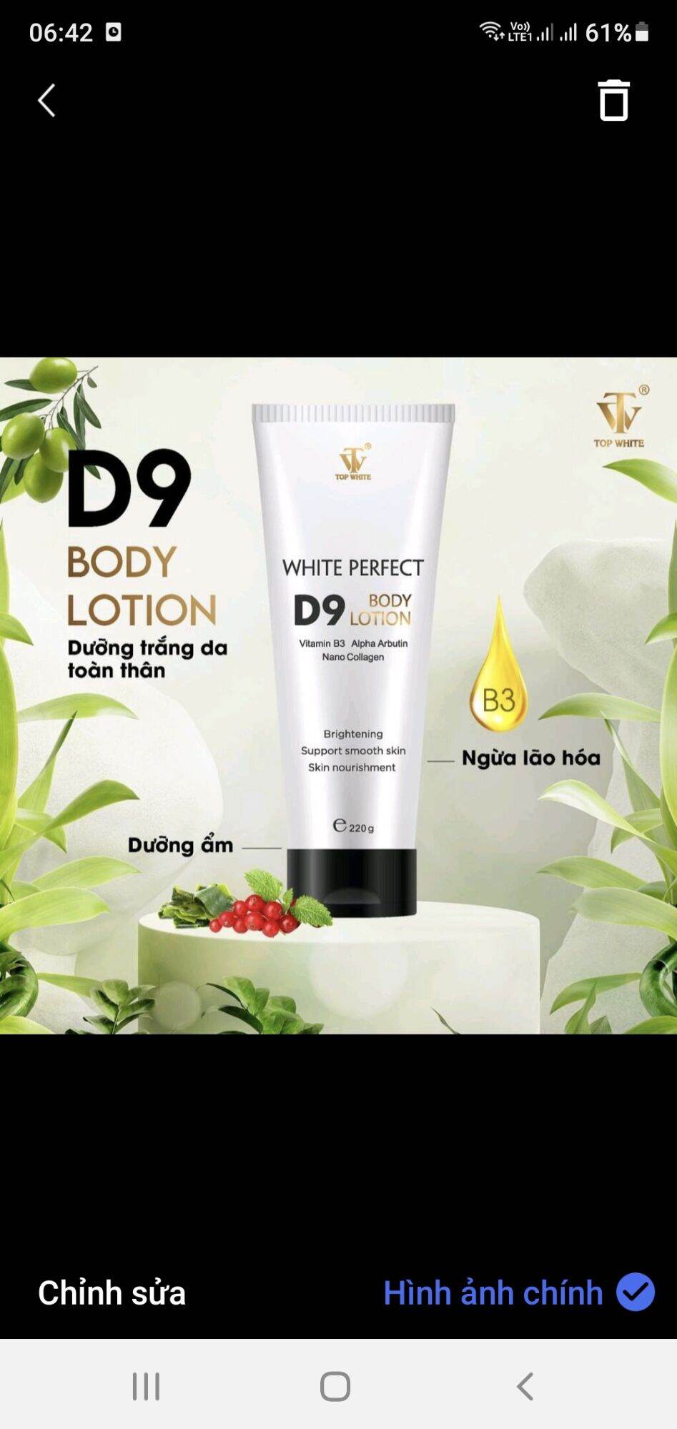 TOP WHITE D9 ( KEM DƯỠNG BODY)
