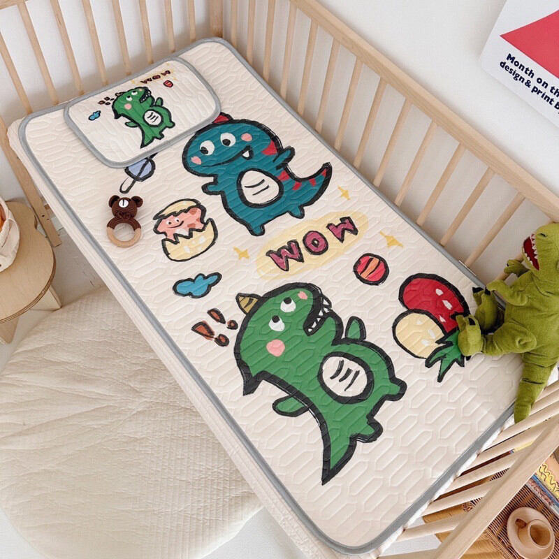 Chiếu Lụa Điều Hoà Cho Bé In Hình 5D ( Size 60x120)