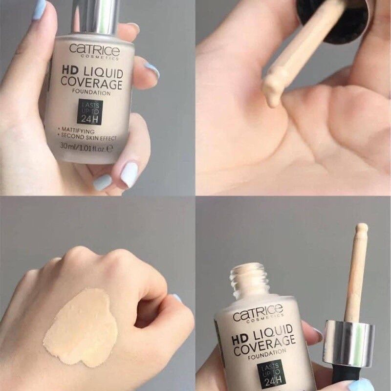 [Hàng Đức] Kem Nền Catrice HD Liquid Coverage Foundation 24h 30ml