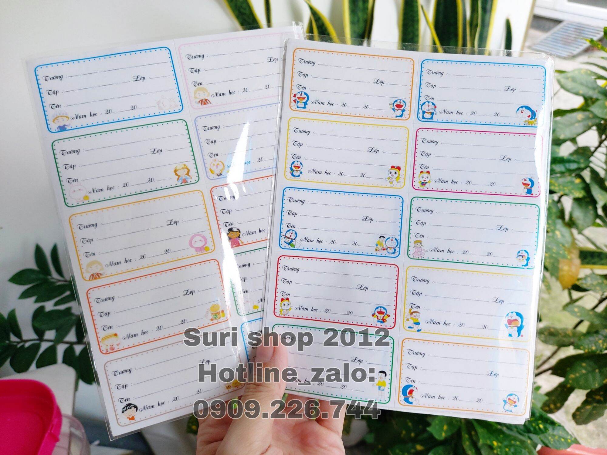 Combo 500 nhãn dán học sinh có keo dán ( mẫu giao ngẫu nhiên )