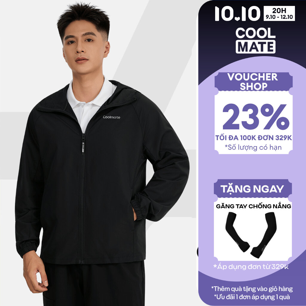 [TẶNG QUÀ ĐƠN TỪ 329K]Áo khoác gió Daily Wear trượt nước, chống UV, nhanh khô, áo khoác bốn mùa siêu nhẹ có tránh nắng nam nữ unisex Coolmate