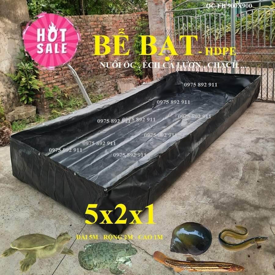 Bể bạt nuôi ốc ếch cá lươn chạch - 5x2x1 loại HDPE