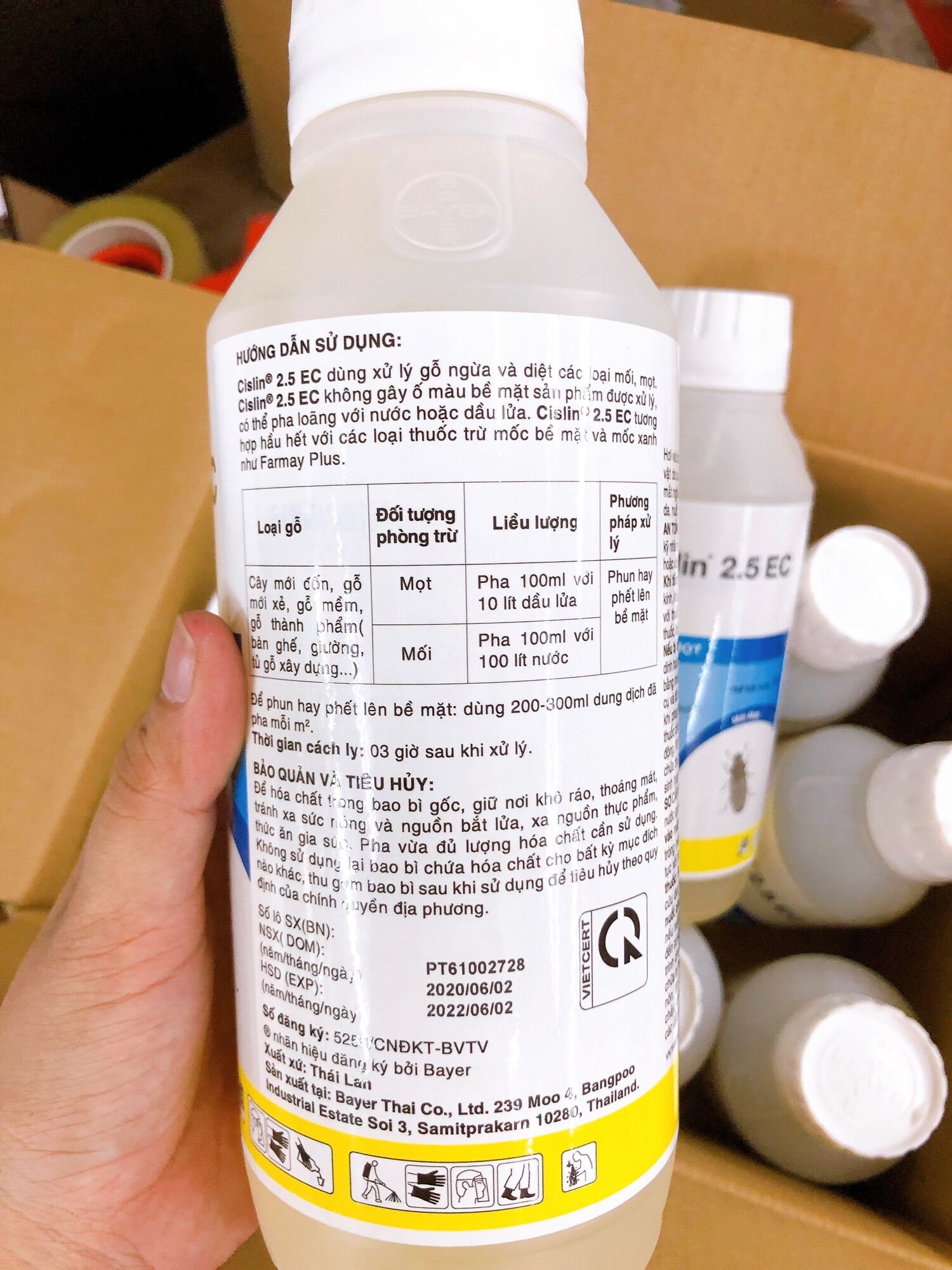 Chế phẩm phòng, diệt mối - mọt CISLIN 2.5EC (1000ml)