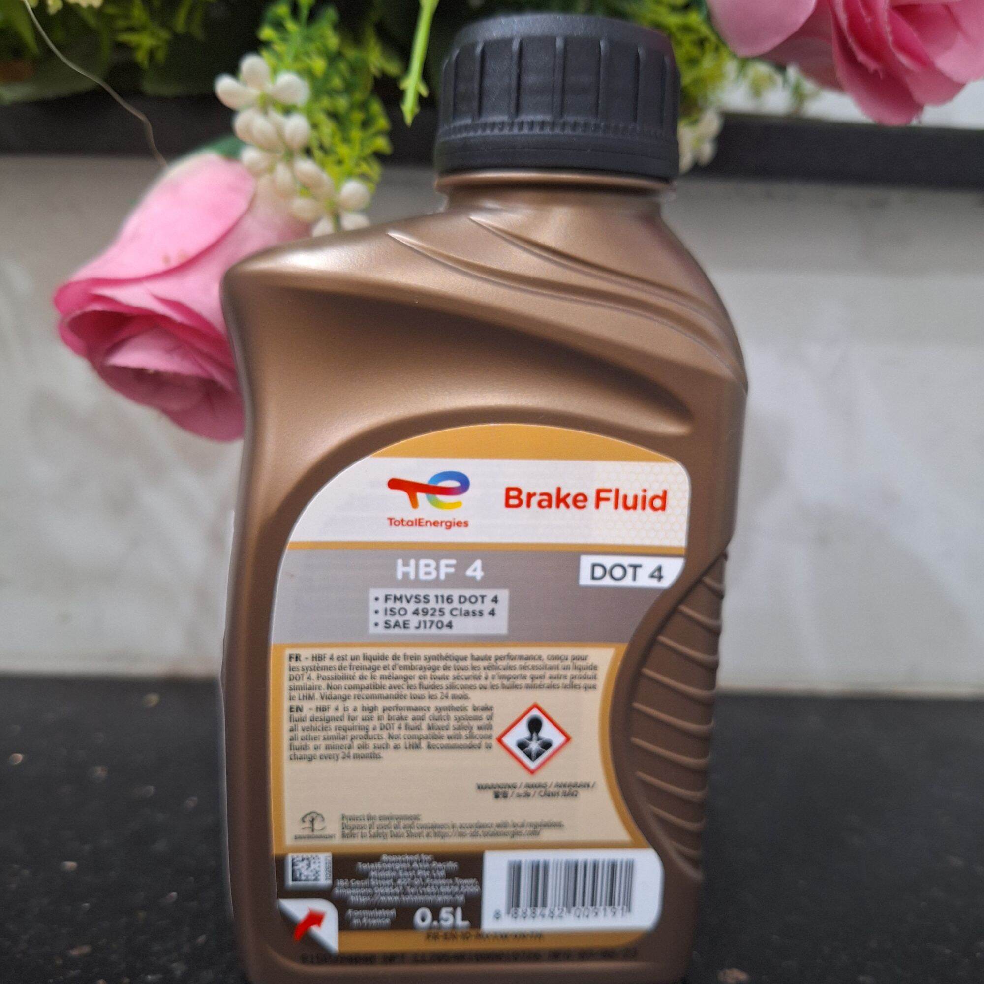 Dầu thắng (dầu phanh) DOT4 Total HBF 4 0.5L lít Singapore